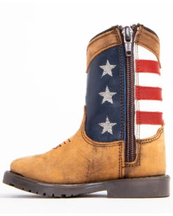 Cody James Toddler Boys' USA Flag Western Boots - Broad Square Toe -Twisted X Sales 2000253466 200 P3