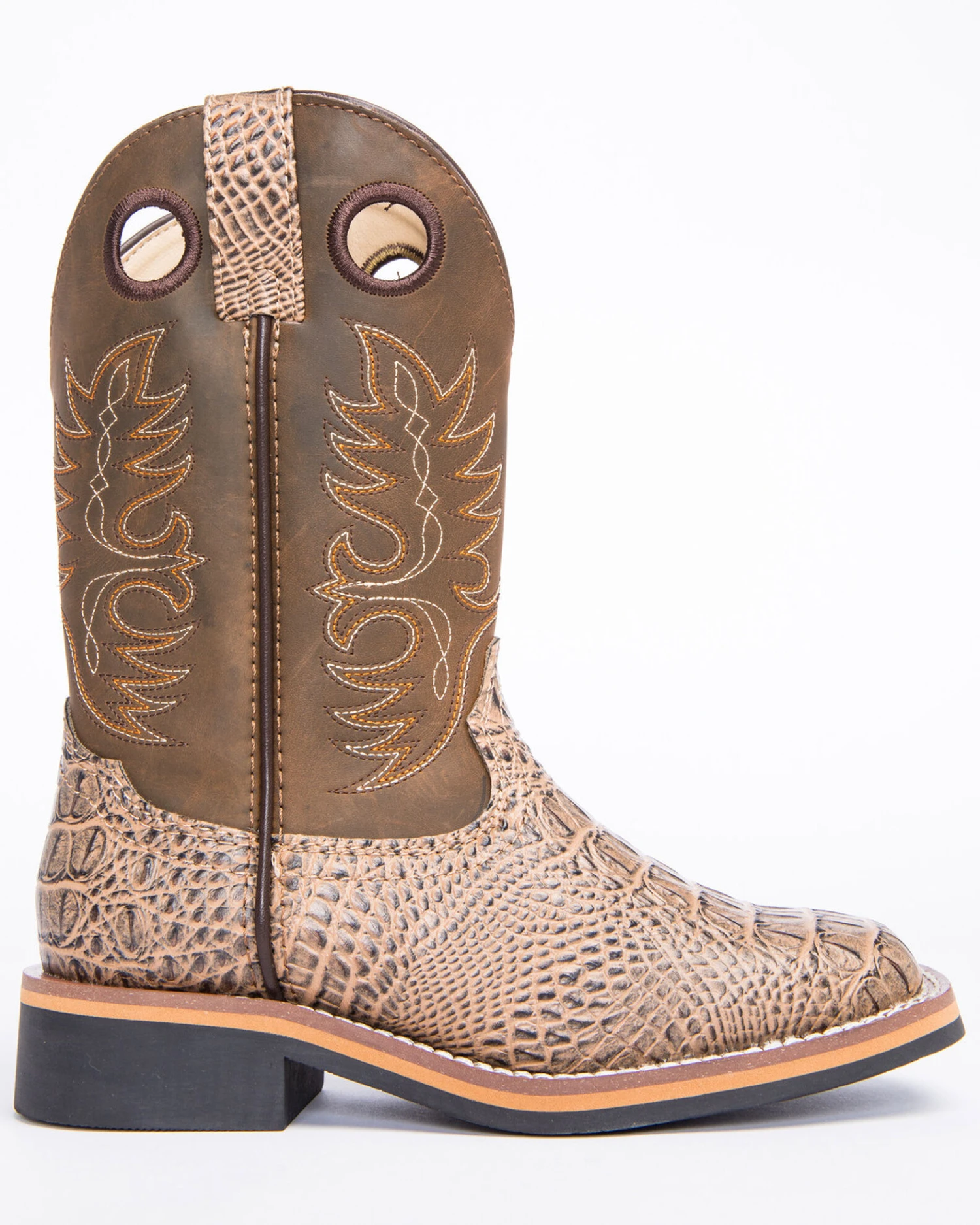 Cody James Little Boys' Gator Print Western Boots - Broad Square Toe 4 Cody James Little Boys' Gator Print Western Boots - Broad Square Toe - Image 2