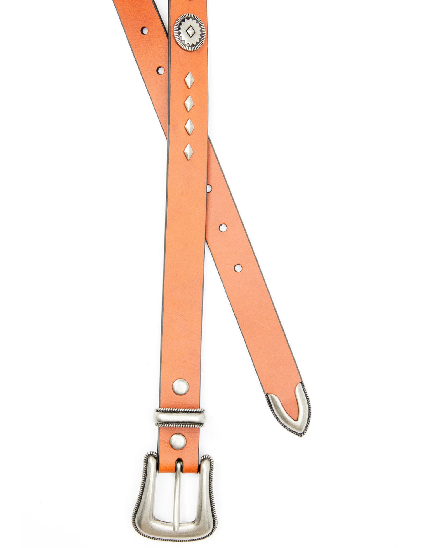 Wrangler Women's Round & Diamond Concho Studded Belt 3 Wrangler Women's Round & Diamond Concho Studded Belt - Image 2