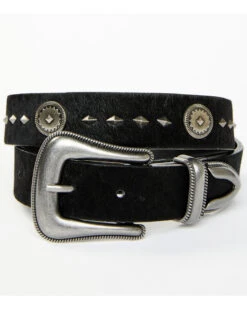 Wrangler Women's Hair On 25MM Scallop Three Piece Buckle Set