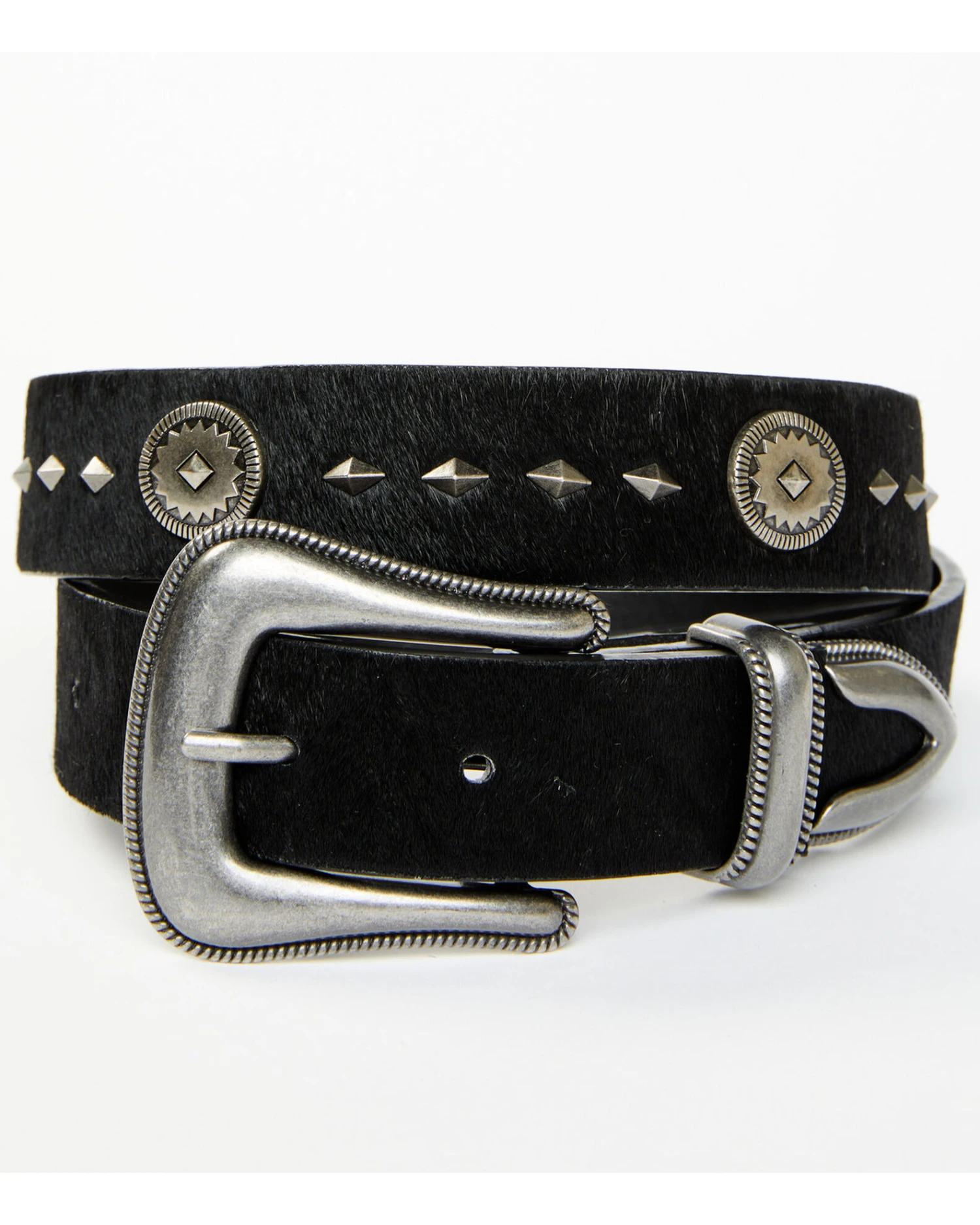 Wrangler Women's Hair On 25MM Scallop Three Piece Buckle Set 3 Wrangler Women's Hair On 25MM Scallop Three Piece Buckle Set