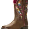Ariat Girls' VentTEK Quickdraw Serape Western Boots - Broad Square Toe 1 Ariat Girls' VentTEK Quickdraw Serape Western Boots - Broad Square Toe -Twisted X Sales 2000258944 200 P1