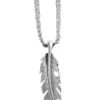 M & F Western Men's Silver Twisted Feather Necklace 1 M & F Western Men's Silver Twisted Feather Necklace -Twisted X Sales 2000271086 040 P1