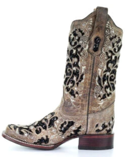 Corral Women's Sequin Inlay Western Boots - Square Toe -Twisted X Sales 2000280080 200 P3