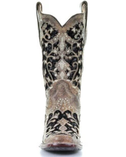 Corral Women's Sequin Inlay Western Boots - Square Toe -Twisted X Sales 2000280080 200 P5
