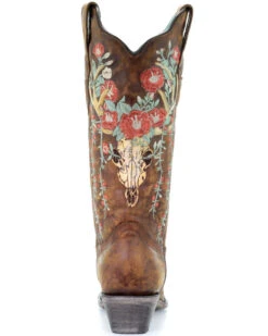 Corral Women's Deer Skull Western Boots - Snip Toe 10 Corral Women's Deer Skull Western Boots - Snip Toe -Twisted X Sales 2000288047 280 P4