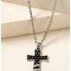 Cody James Men's Stainless Flag Cross