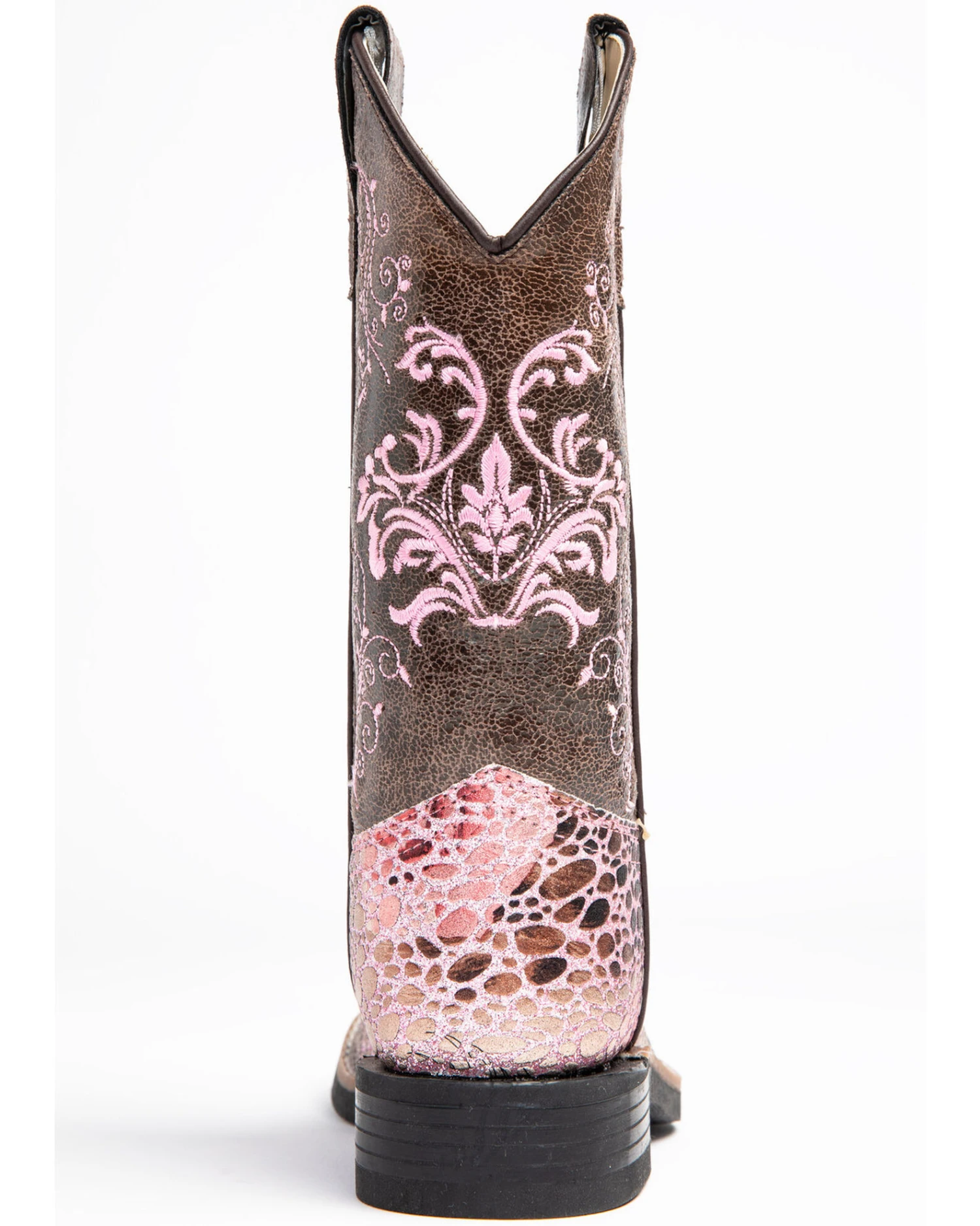 Shyanne Little Girls' Faux Leather Western Boots - Square Toe 7 Shyanne Little Girls' Faux Leather Western Boots - Square Toe - Image 5