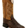 Old West Boys' Gator Print Western Boots - Broad Square Toe 1 Old West Boys' Gator Print Western Boots - Broad Square Toe -Twisted X Sales 2000291914 200 P1
