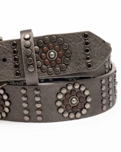 Shyanne Women's Floral Studded Pewter Belt 9 Shyanne Women's Floral Studded Pewter Belt -Twisted X Sales 2000309239 040 P4