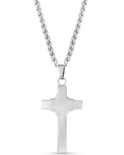 Montana Silversmiths Men's Rope Wrapped Cross Necklace -Twisted X Sales 2000318579 040 P2