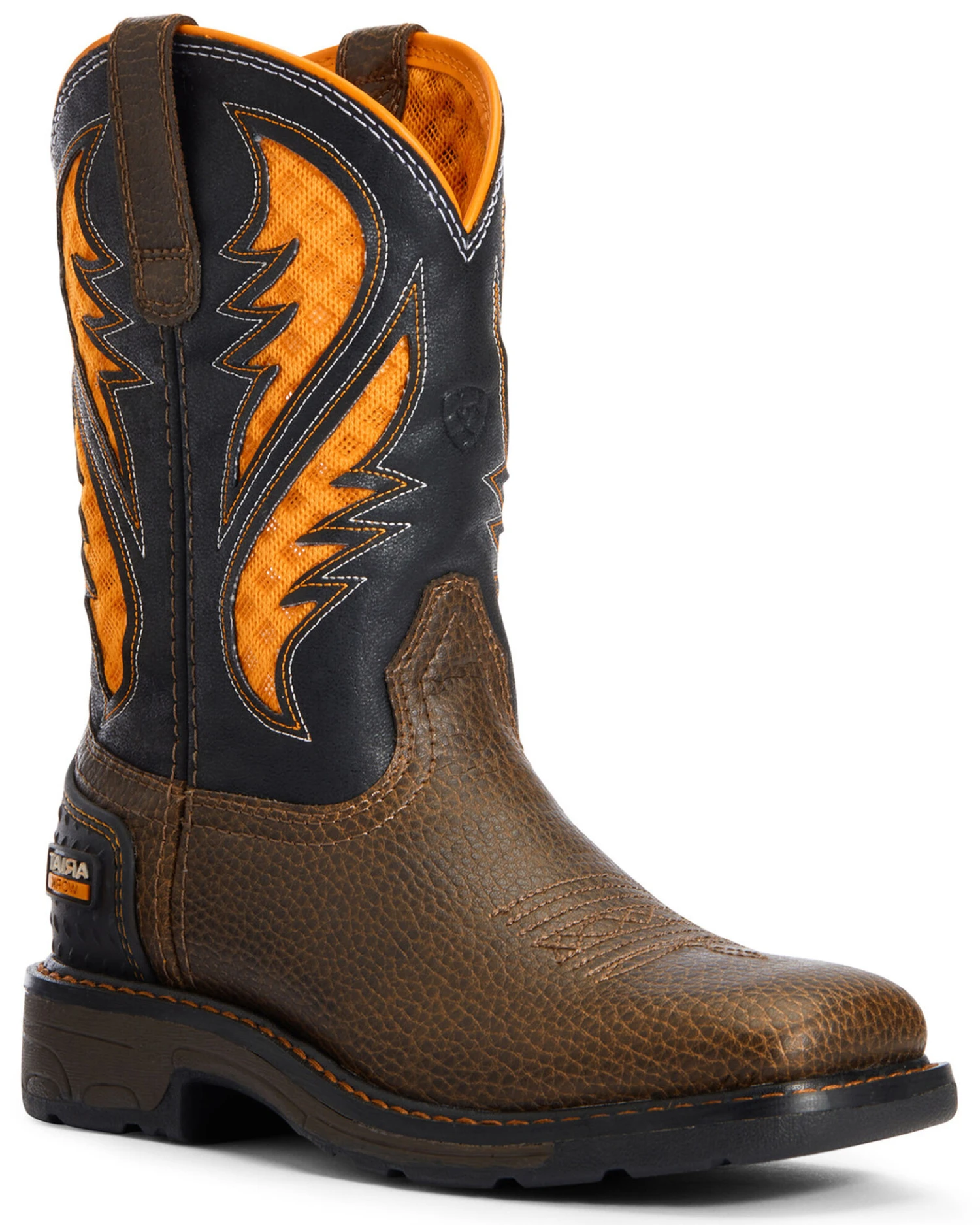 Ariat Boys' VentTEK Western Work Boots - Broad Square Toe 3 Ariat Boys' VentTEK Western Work Boots - Broad Square Toe
