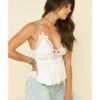 Free People Women's Adella Cami Lace Ruffled Tank Top -Twisted X Sales 2000325212 100 P1