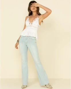 Free People Women's Adella Cami Lace Ruffled Tank Top 9 Free People Women's Adella Cami Lace Ruffled Tank Top -Twisted X Sales 2000325212 100 P3