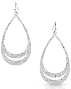 Montana Silversmiths Women's Think Twice Teardrop Earrings