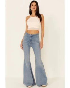 Fornia Women's Caged Back High Neck Crochet Bralette Tank Top -Twisted X Sales 2000327078 681 P4