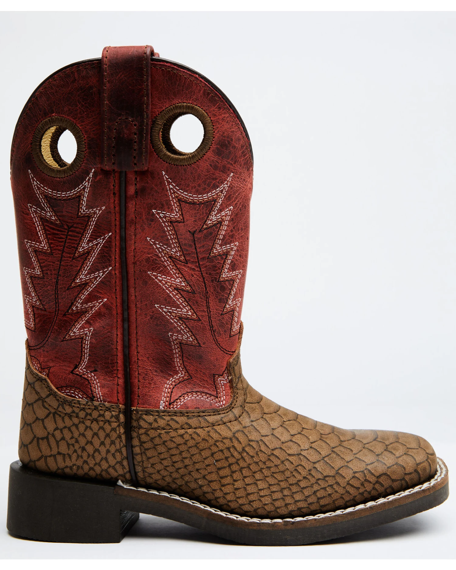 Cody James Boys' Reptile Print Western Boots - Broad Square Toe 4 Cody James Boys' Reptile Print Western Boots - Broad Square Toe - Image 2