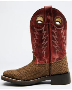 Cody James Boys' Reptile Print Western Boots - Broad Square Toe 12 Cody James Boys' Reptile Print Western Boots - Broad Square Toe -Twisted X Sales 2000328726 920 P4