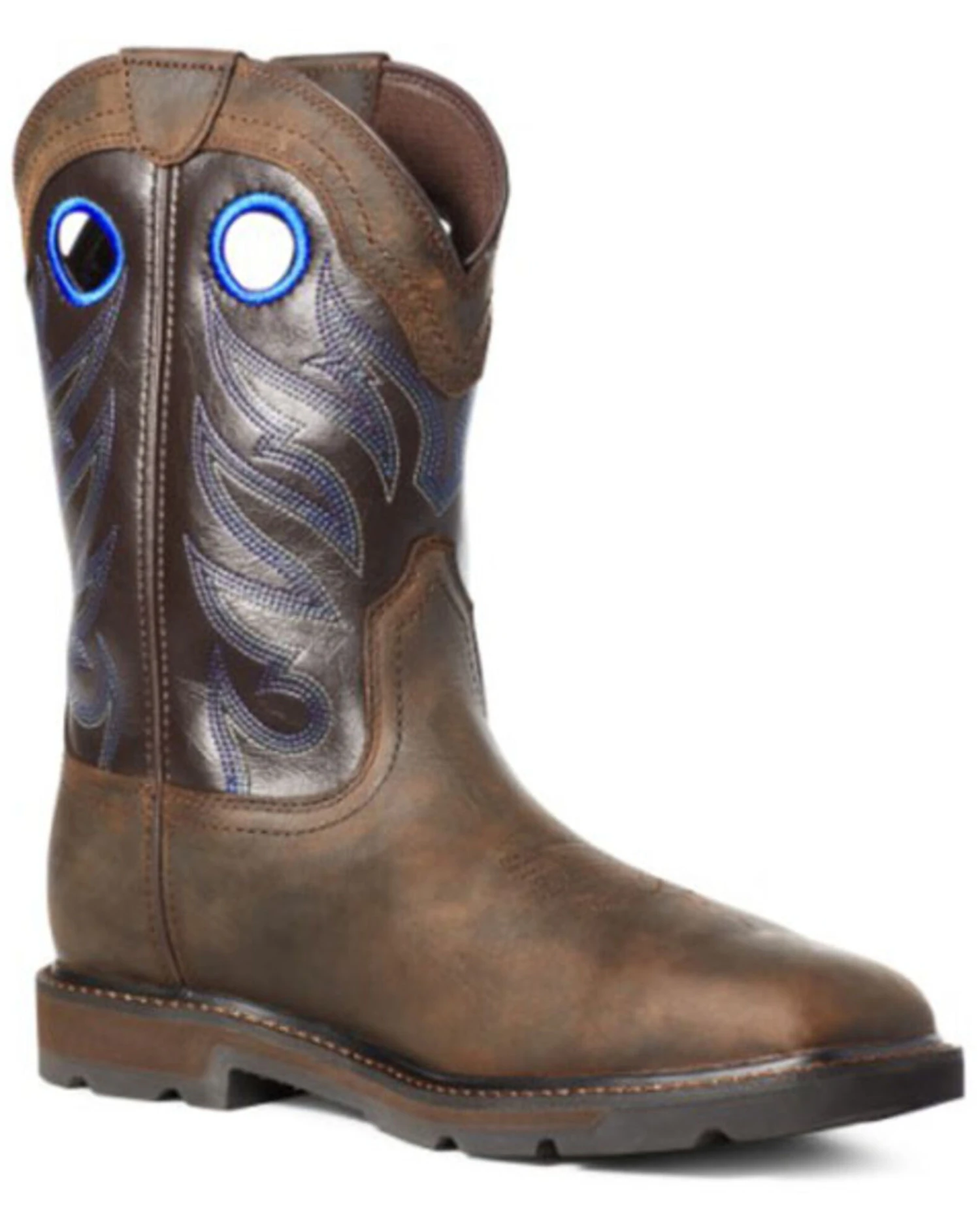 Ariat Men's Dark Brown Groundwork Western Work Boots - Steel Toe 3 Ariat Men's Dark Brown Groundwork Western Work Boots - Steel Toe