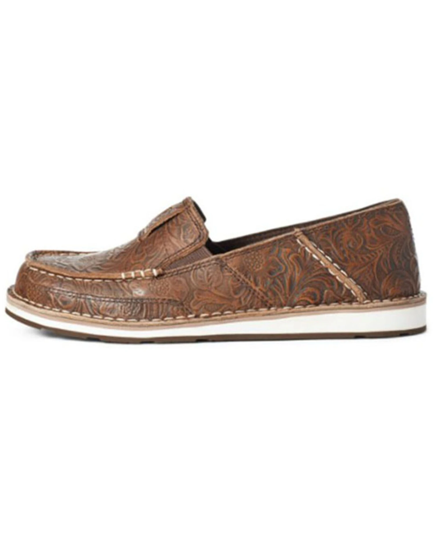 Ariat Women's Floral Embossed Cruiser Shoes - Moc Toe 4 Ariat Women's Floral Embossed Cruiser Shoes - Moc Toe - Image 2