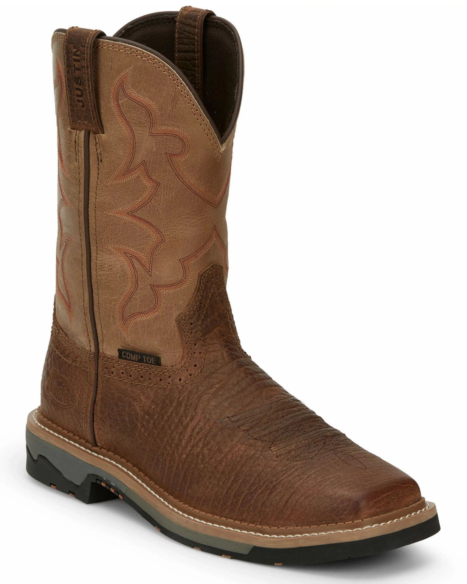 Justin Men's Carbide Western Work Boots - Composite Toe 3 Justin Men's Carbide Western Work Boots - Composite Toe