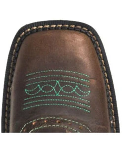 Justin Women's Mandra Chocolate Western Boots - Broad Square Toe -Twisted X Sales 2000335061 240 P6