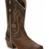 Justin Women's Jesse Brown Western Boots - Square Toe 1 Justin Women's Jesse Brown Western Boots - Square Toe -Twisted X Sales 2000335066 200 P1