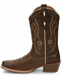 Justin Women's Jesse Brown Western Boots - Square Toe 11 Justin Women's Jesse Brown Western Boots - Square Toe -Twisted X Sales 2000335066 200 P3