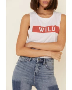 Wondery Women's Wild Bar Graphic Muscle Tank Top 9 Wondery Women's Wild Bar Graphic Muscle Tank Top -Twisted X Sales 2000336327 100 P3
