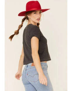 Ali Dee Women's Charcoal Rodeo Whiskey Cowboys Texas Graphic Tee  -Twisted X Sales 2000337655 022 P4