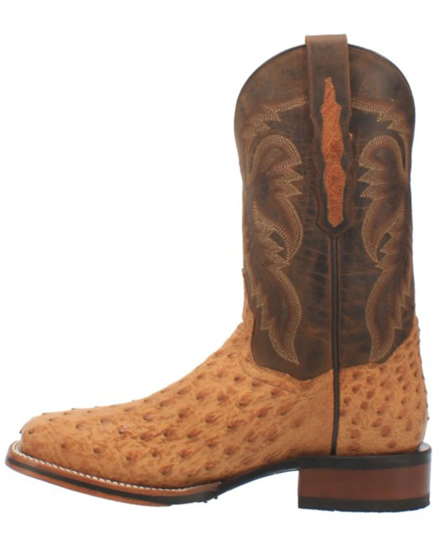 Dan Post Men's Kershaw Exotic Ostrich Skin Western Boots - Broad Square Toe 5 Dan Post Men's Kershaw Exotic Ostrich Skin Western Boots - Broad Square Toe - Image 3