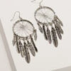Shyanne Women's Wild Soul Dreamcatcher Fringe Hoop Earrings -Twisted X Sales 2000338048 040 P1
