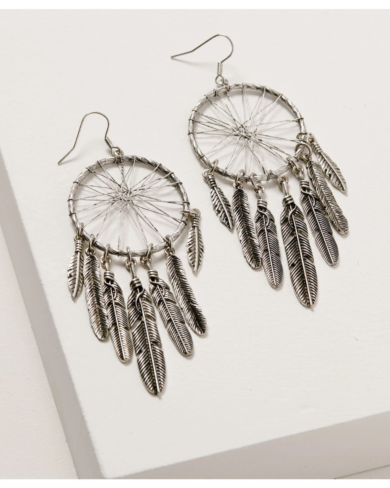 Shyanne Women's Wild Soul Dreamcatcher Fringe Hoop Earrings 3 Shyanne Women's Wild Soul Dreamcatcher Fringe Hoop Earrings