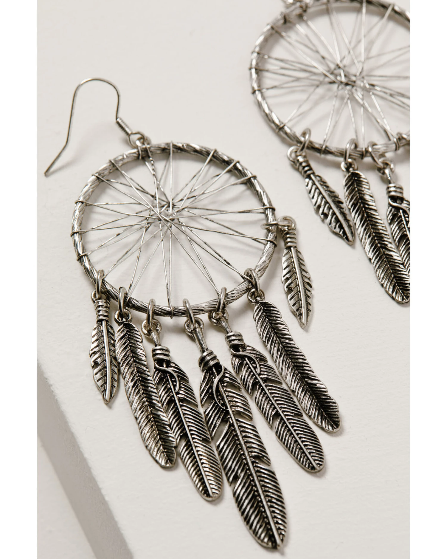 Shyanne Women's Wild Soul Dreamcatcher Fringe Hoop Earrings 4 Shyanne Women's Wild Soul Dreamcatcher Fringe Hoop Earrings - Image 2