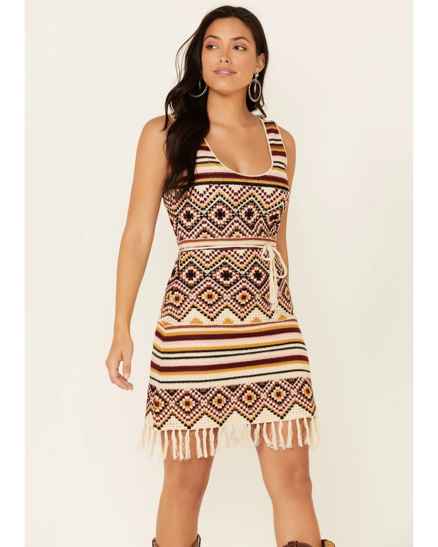 Idyllwind Women's Chilli Havana Nights Crochet Fringe Dress 3 Idyllwind Women's Chilli Havana Nights Crochet Fringe Dress