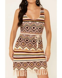 Idyllwind Women's Chilli Havana Nights Crochet Fringe Dress 8 Idyllwind Women's Chilli Havana Nights Crochet Fringe Dress -Twisted X Sales 2000338282 641 P3