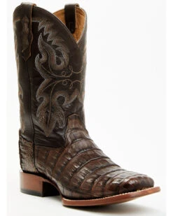 Cody James Men's Exotic Caiman Tail Skin Western Boots - Broad Square Toe