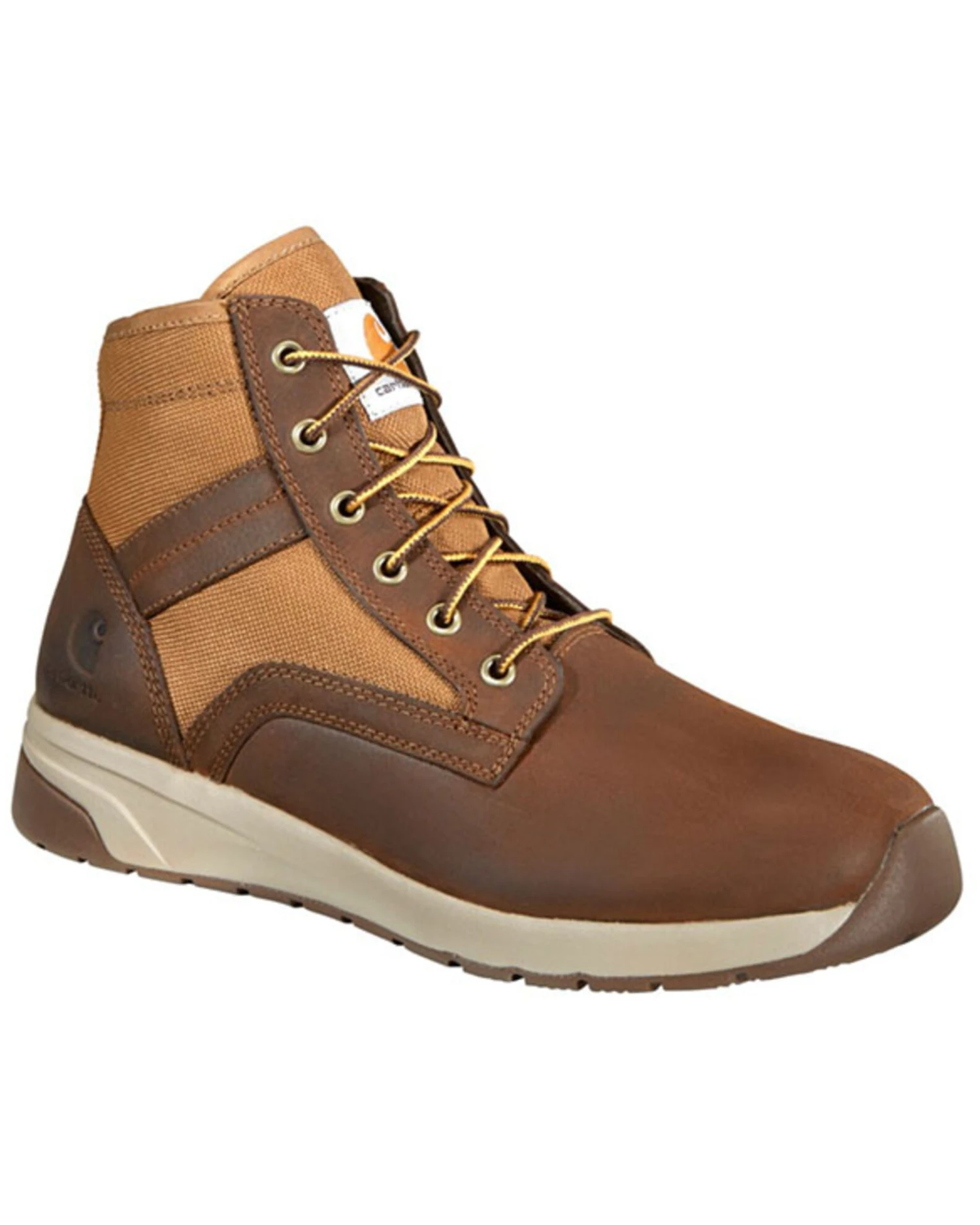Carhartt Men's Brown Lightweight Work Boots - Nano Composite Toe 3 Carhartt Men's Brown Lightweight Work Boots - Nano Composite Toe