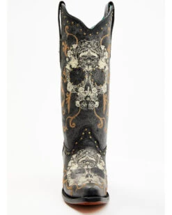 Corral Women's Floral Skull Embroidery & Studs Western Boots - Snip Toe 12 Corral Women's Floral Skull Embroidery & Studs Western Boots - Snip Toe -Twisted X Sales 2000340854 001 P4