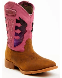 Shyanne Girls' Light-Up Western Boots - Round Toe