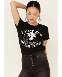 Bandit Brand Women's I Ain't Rich But Lord I'm Free Graphic Tee 9 Bandit Brand Women's I Ain't Rich But Lord I'm Free Graphic Tee -Twisted X Sales 2000341514 001 P3