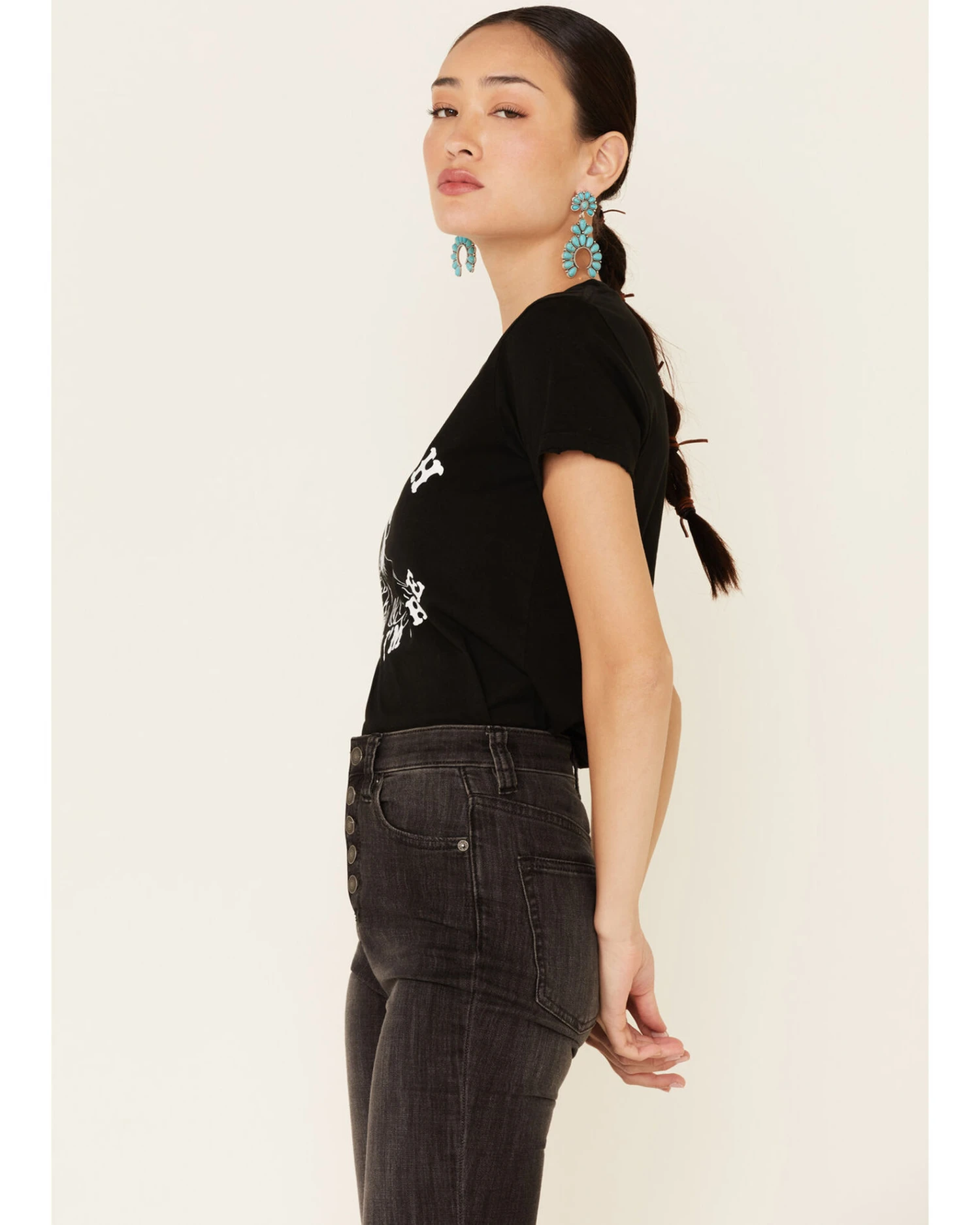 Bandit Brand Women's I Ain't Rich But Lord I'm Free Graphic Tee 6 Bandit Brand Women's I Ain't Rich But Lord I'm Free Graphic Tee - Image 4