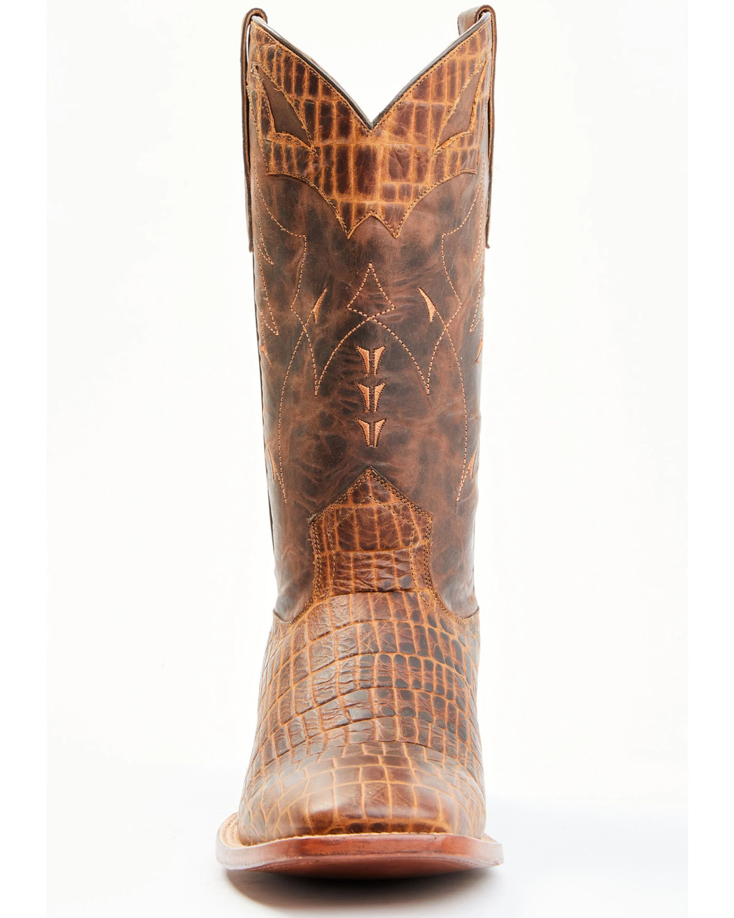 Moonshine Spirit Men's Tully Croc Print Western Boots - Broad Square Toe 6 Moonshine Spirit Men's Tully Croc Print Western Boots - Broad Square Toe - Image 4