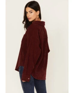 Wishlist Women's Solid Corduroy Oversized Long Sleeve Button Down Shirt  -Twisted X Sales 2000344149 640 P4
