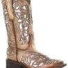 Corral Girls' Shiny Inlay Western Boots - Square Toe 2 Corral Girls' Shiny Inlay Western Boots - Square Toe -Twisted X Sales 2000345519 280 P1