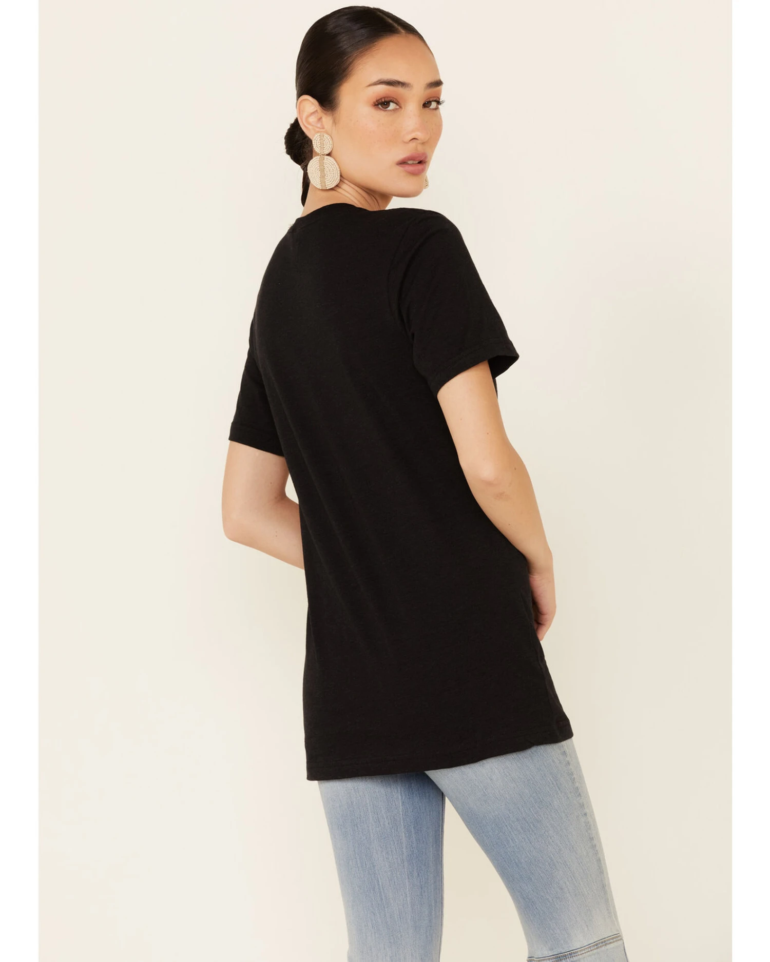 Ali Dee Women's Give Me My Space Cowboy Graphic Short Sleeve Tee 6 Ali Dee Women's Give Me My Space Cowboy Graphic Short Sleeve Tee - Image 4