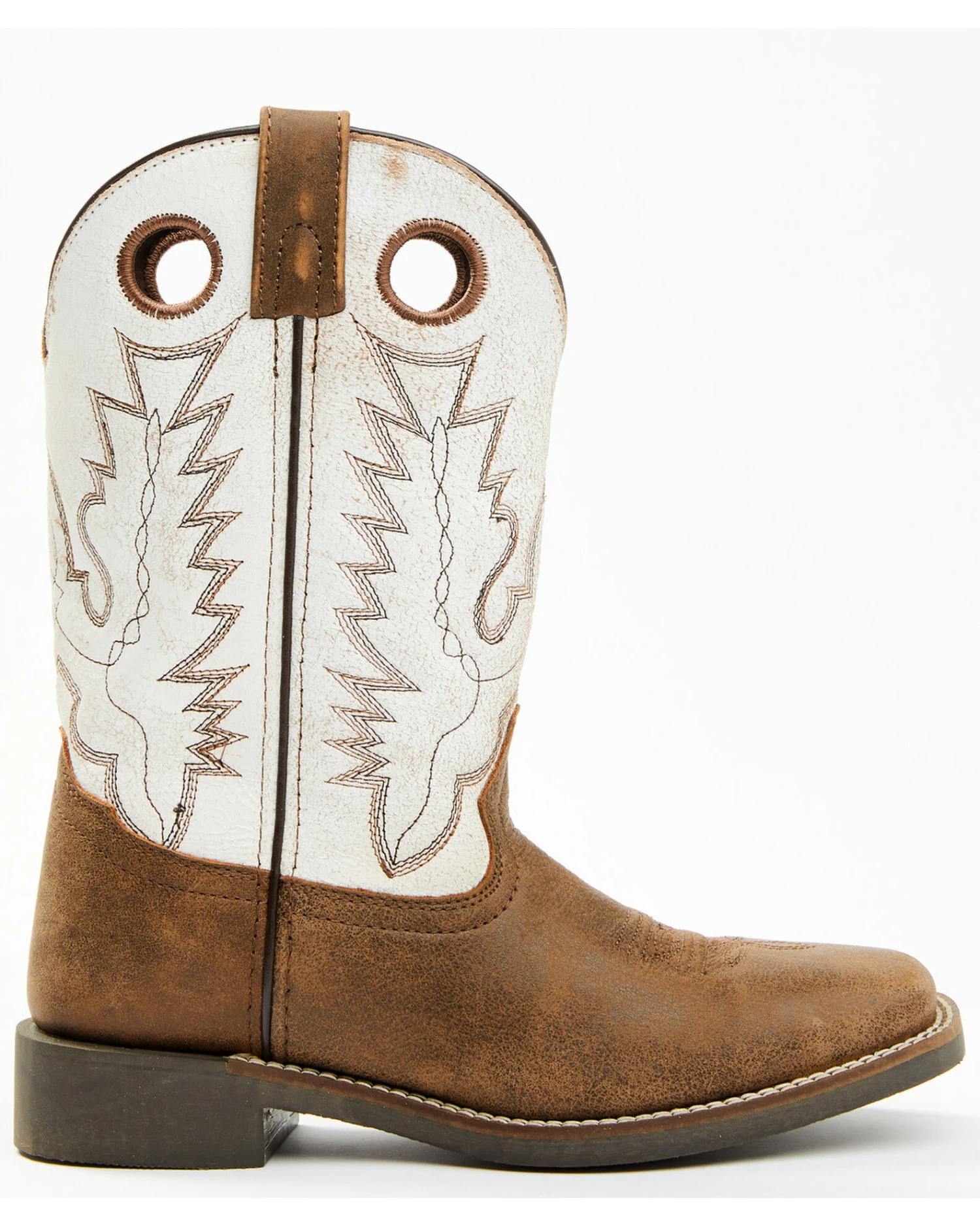 Cody James Boys' Pull On Leather Western Boots - Broad Square Toe 4 Cody James Boys' Pull On Leather Western Boots - Broad Square Toe - Image 2