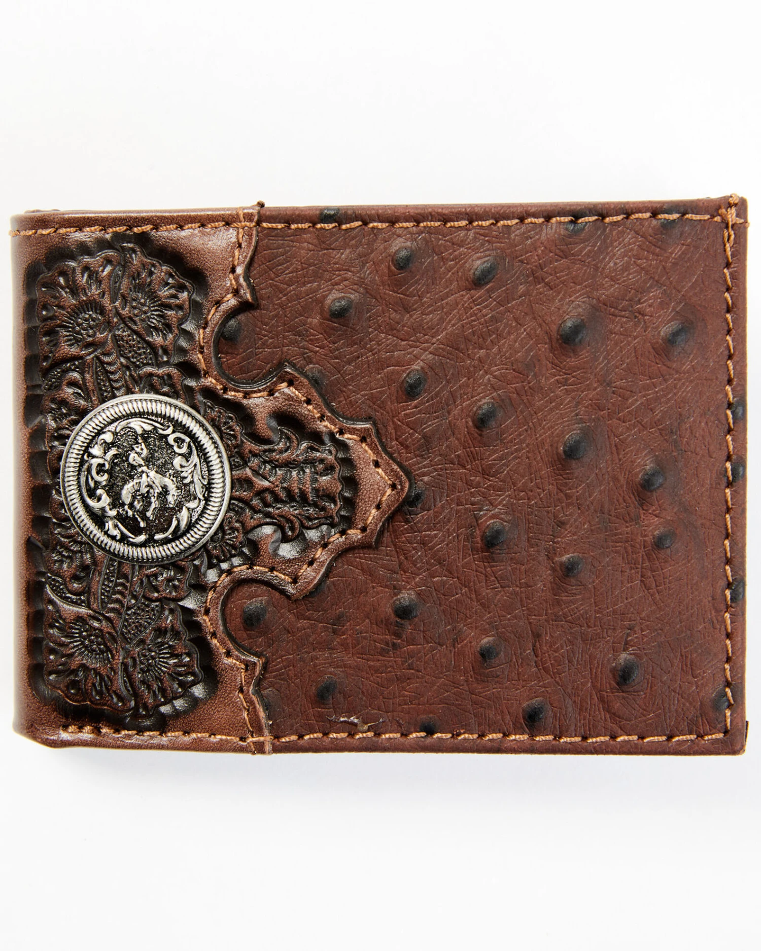 Cody James Men's Bifold Ostrich Print Embossed Bi-Fold Wallet 3 Cody James Men's Bifold Ostrich Print Embossed Bi-Fold Wallet