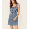 Revel Women's Fray Edge Ruffled Denim Dress 2 Revel Women's Fray Edge Ruffled Denim Dress -Twisted X Sales 2000346775 400 P1