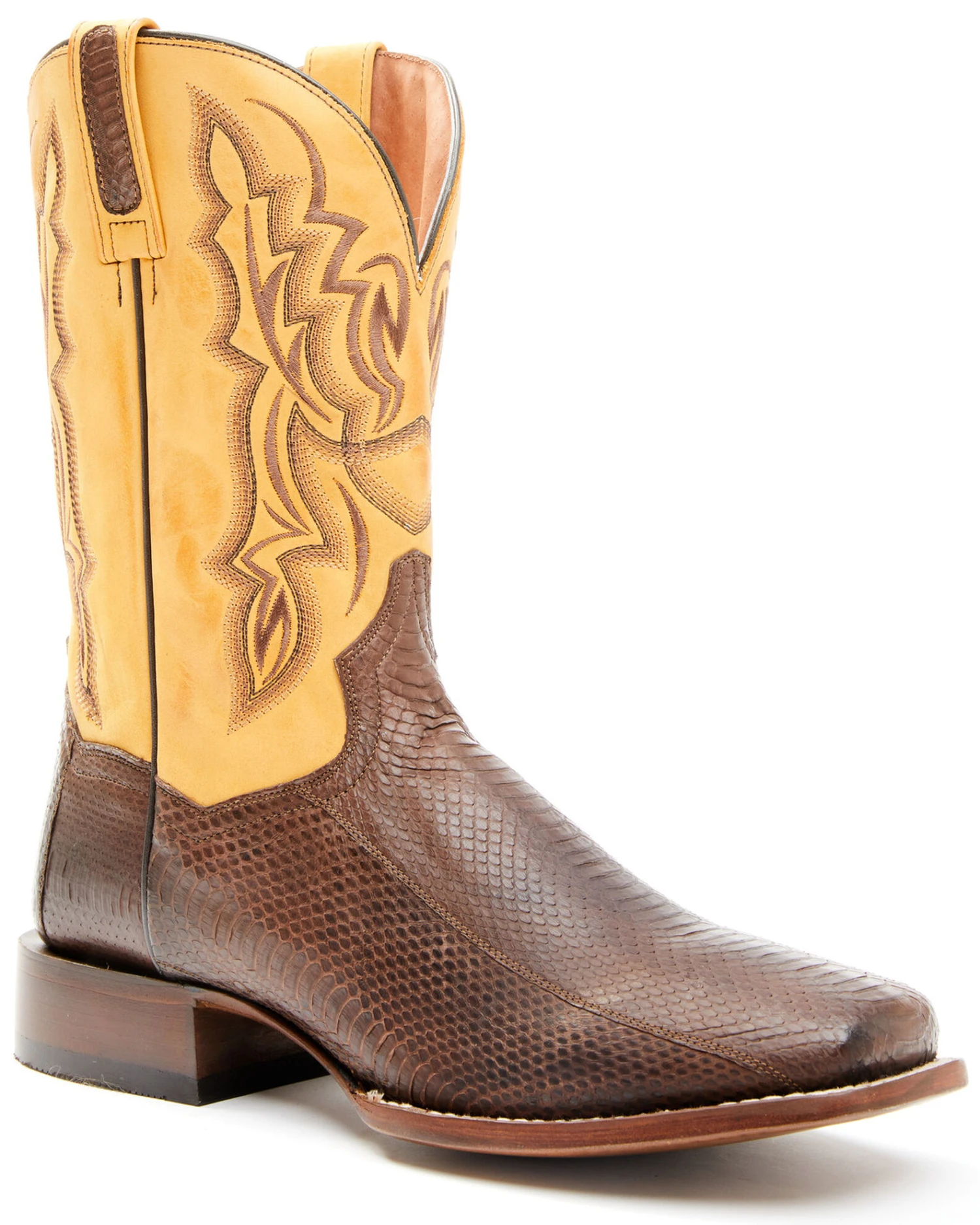 Dan Post Men's Exotic Snake Western Boots - Broad Square Toe 3 Dan Post Men's Exotic Snake Western Boots - Broad Square Toe